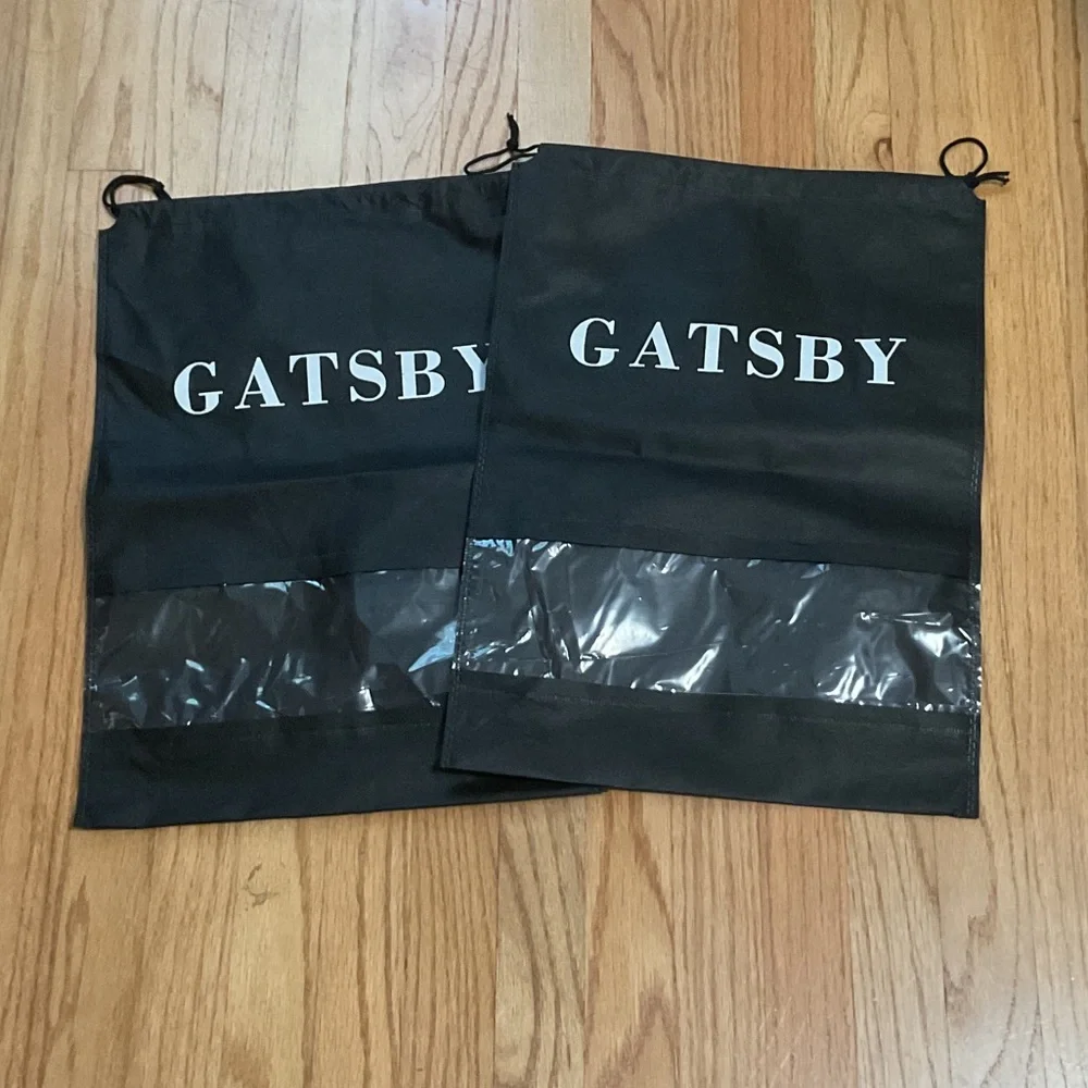 GATSBY Black Drawstring Travel Bag